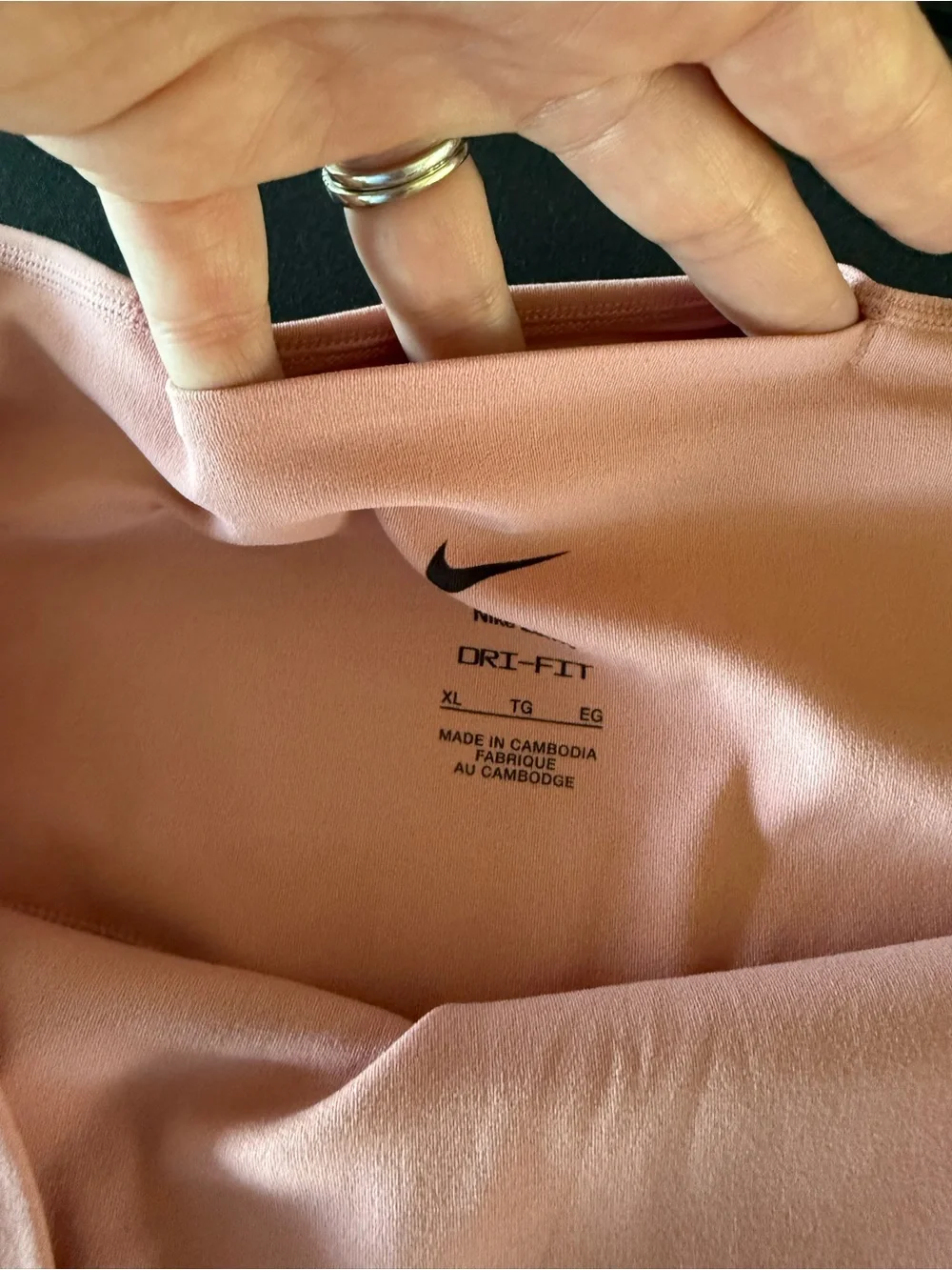 Nike Blush Pink High-Rise Athletic Leggings